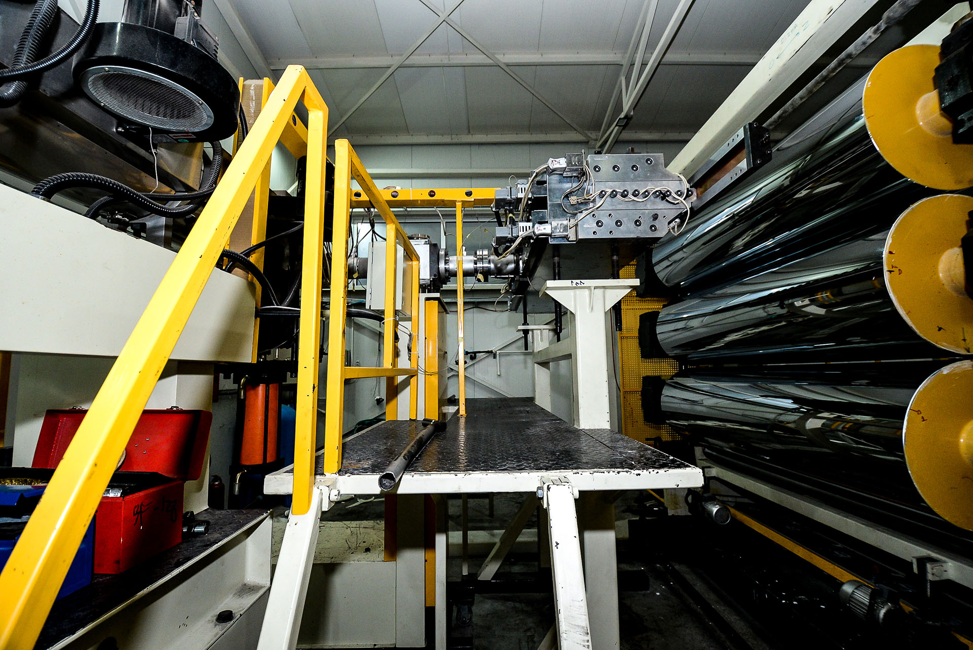 Politerm machines inside the plant
