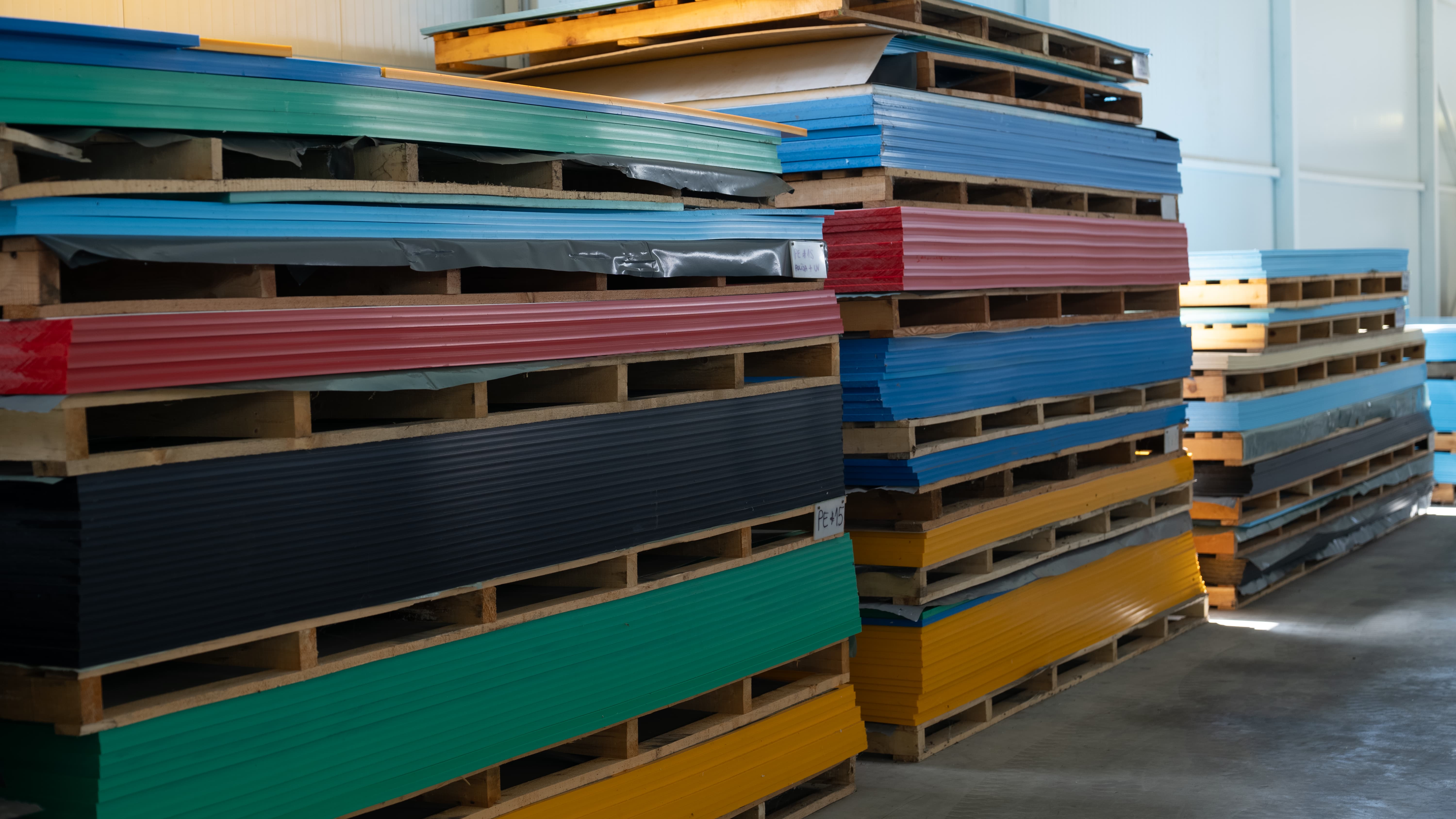 Politerm sheets in various colours